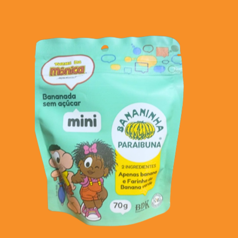 Bananinha sem açúcar, lanche saudável para toda a família.