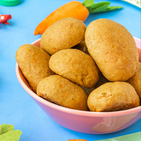 Bisnaguinha de cenoura orgânica sem açúcar fofinha e saudável, feito com cenoura orgânica, farinha integral orgânica para toda a família. 