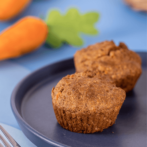 Muffin de cenoura orgânica