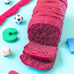 Pão integral de forma de beterraba