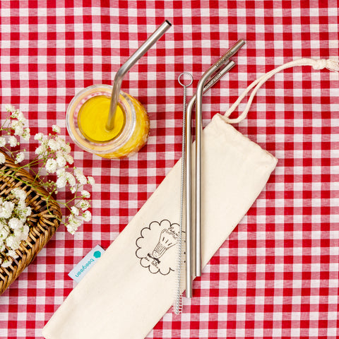 Kit canudo ecológico