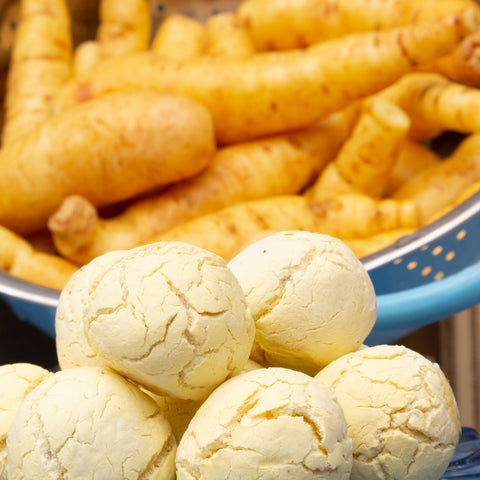 Pãozinho de mandioquinha com chia