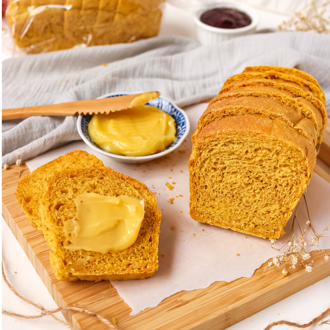 Pão de forma de abóbora