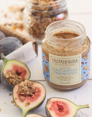 Pasta de castanhas e sementes