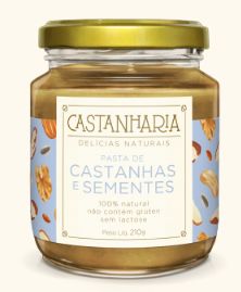 Pasta de castanhas e sementes