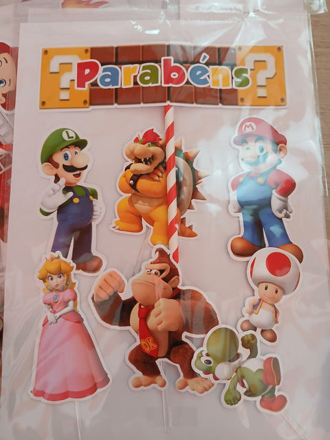 Cake Topper Mario Bros